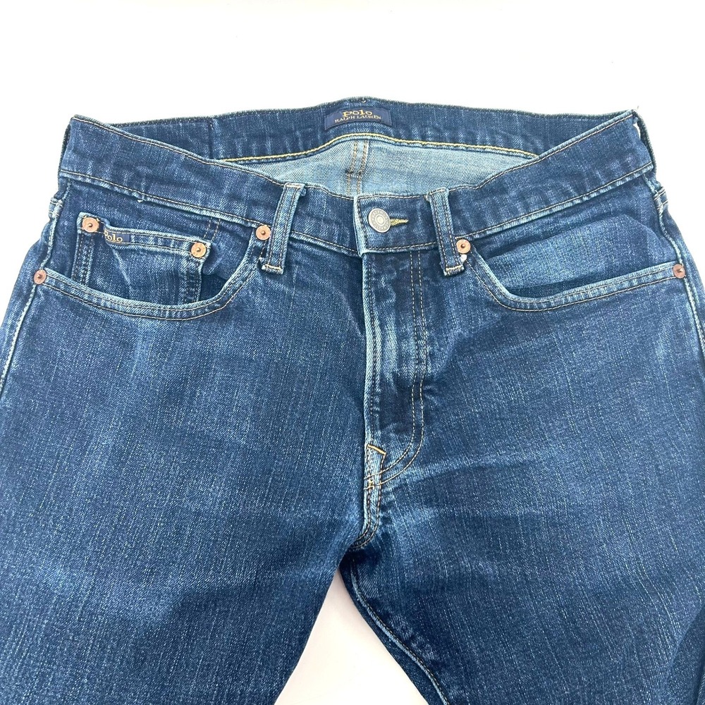 Polo Ralph Lauren Sullivan Slim Fit Jeans Dark Wash Blue Denim 31x30 Mens